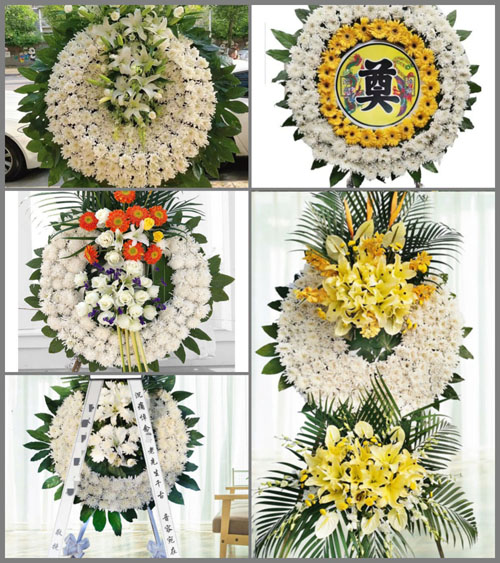 湖北荆门市京山县坪坝镇六台村花圈速递